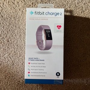 FitBit Charge 2 Rose Gold Series BRAND NEW (size small)